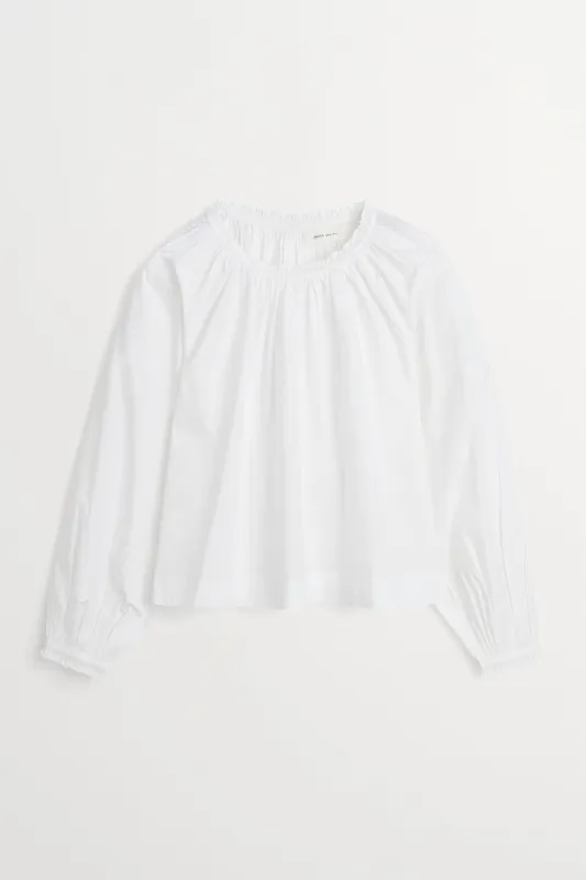 Carrie blouse - Optic white made by Skall Studio
