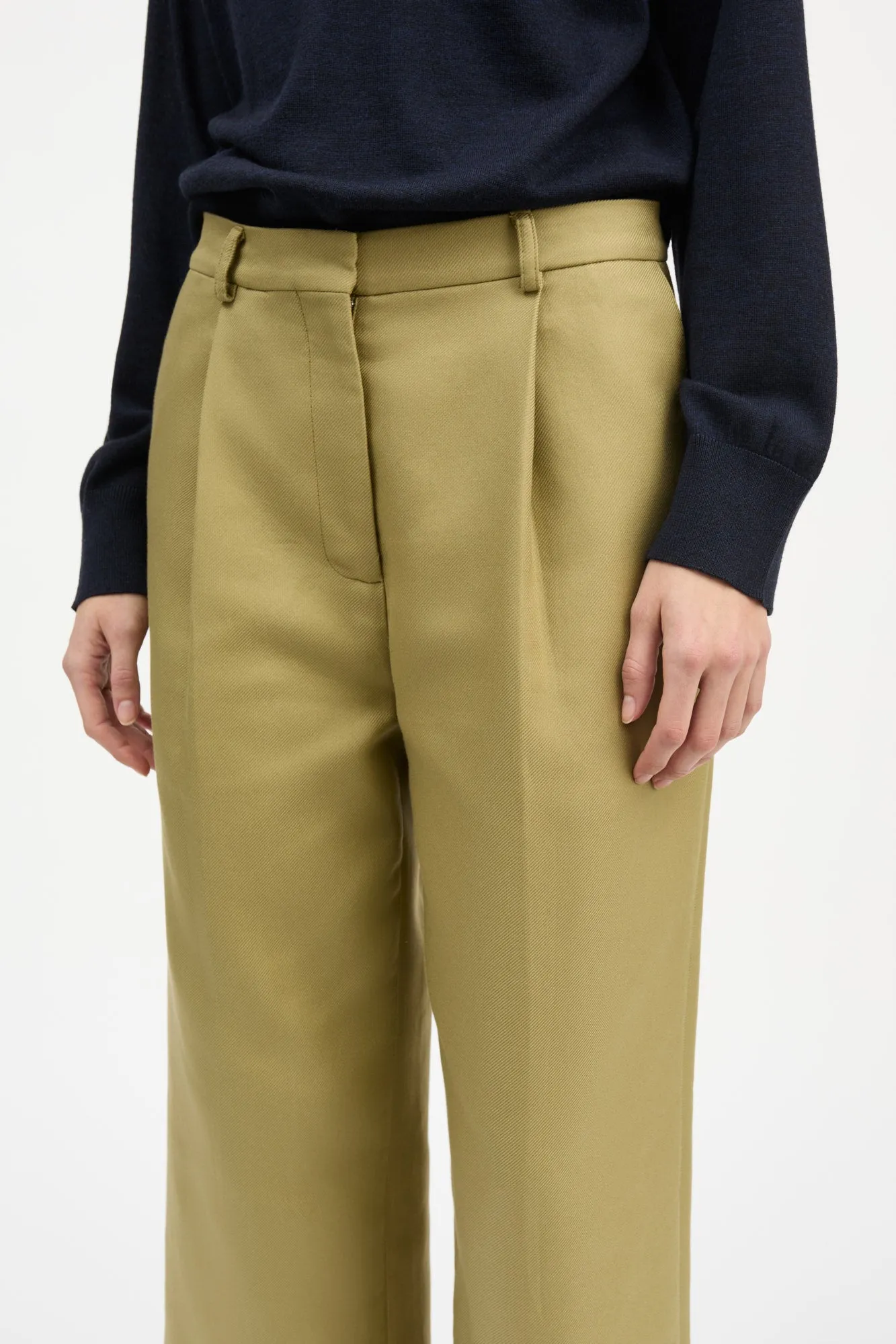 Bob trousers - Olive green sold by Skall Studio product image thumbnail 3