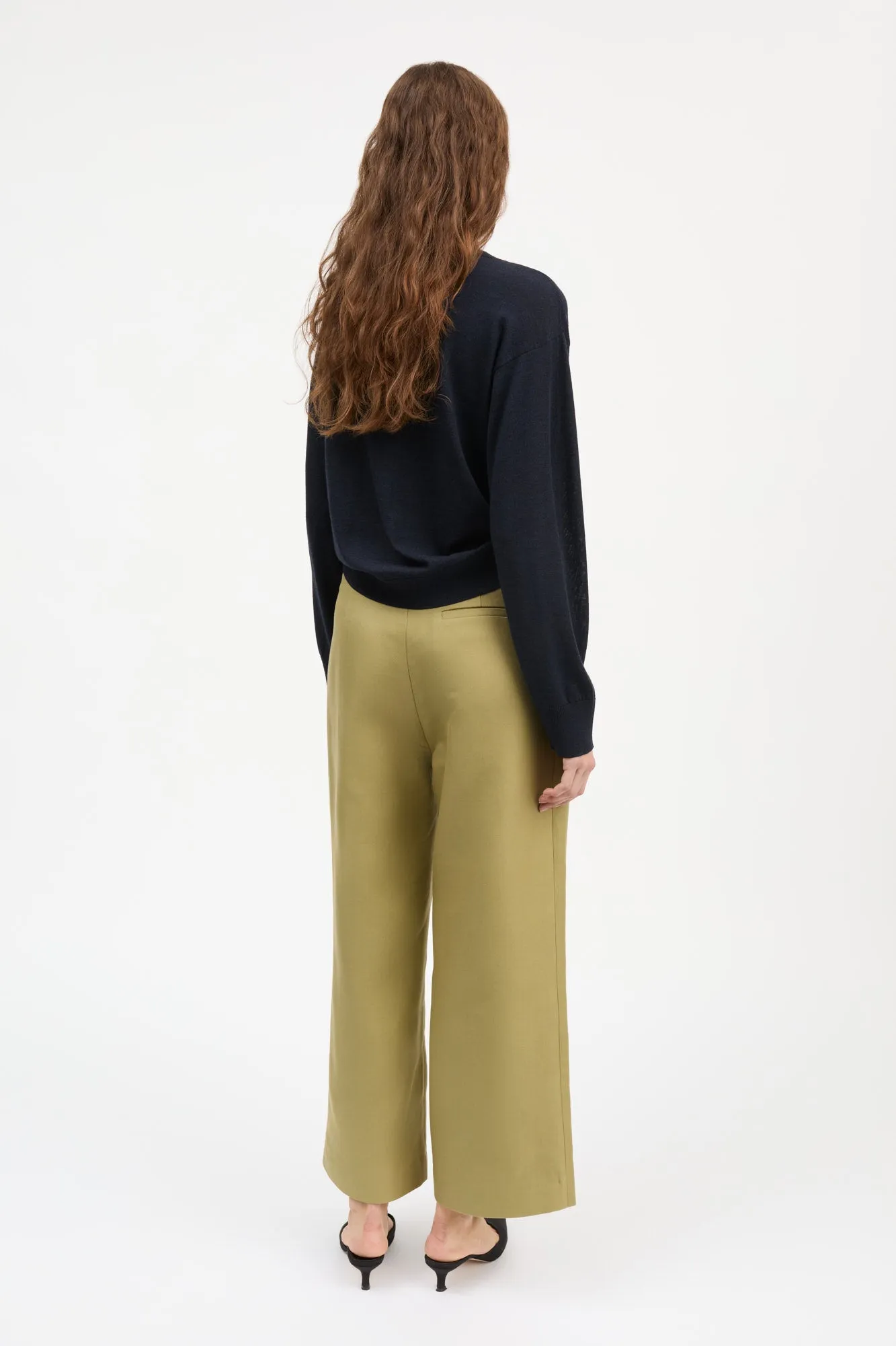 Bob trousers - Olive green sold by Skall Studio product image thumbnail 4