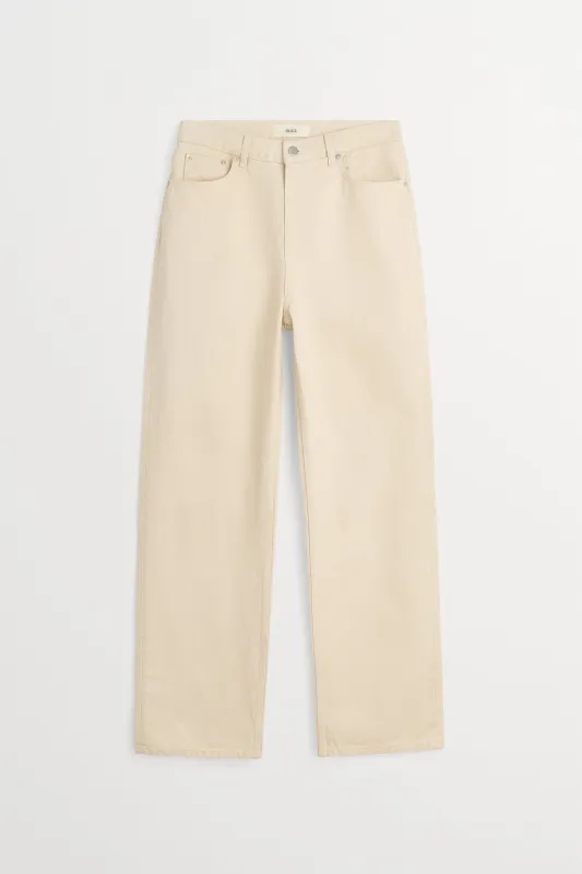 Maddy straight jeans - Ecru made by Skall Studio