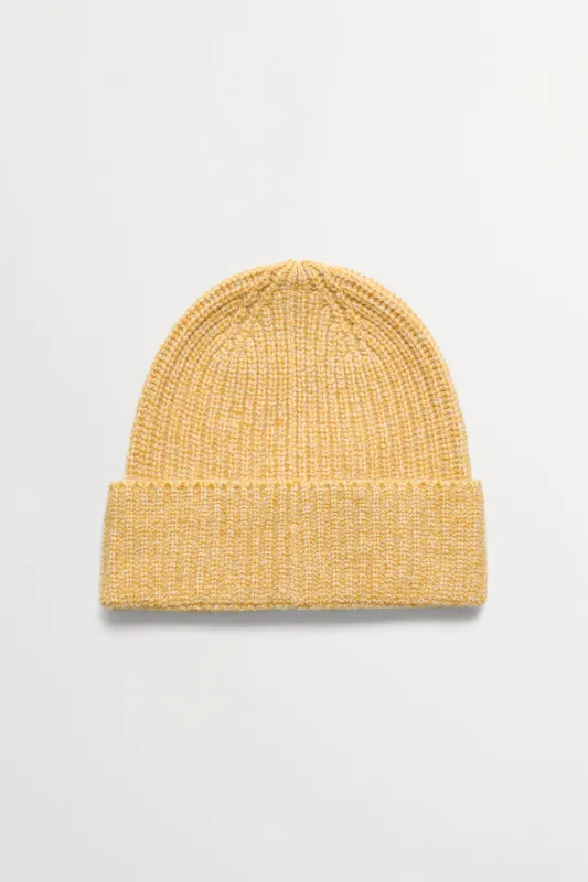 Leya beanie - Light yellow mélange made by Skall Studio