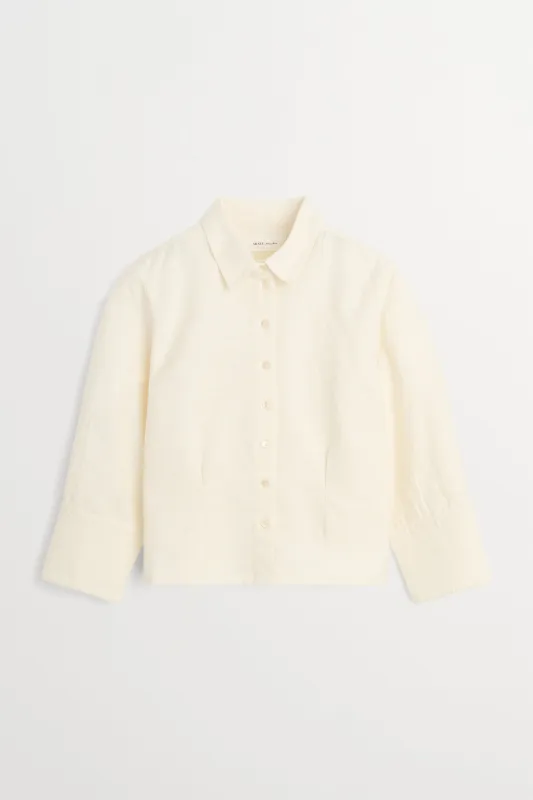 Flair shirt - Ecru made by Skall Studio