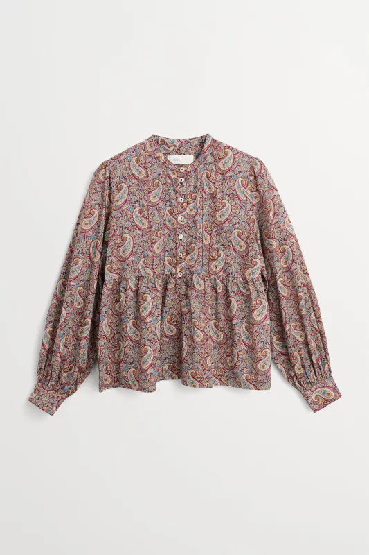 Iseline shirt - Floral paisley made by Skall Studio
