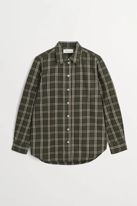Nico shirt - Green/White check made by Skall Studio