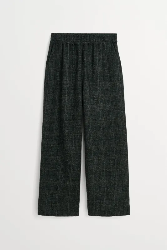 Jasmine pants - Green check structure made by Skall Studio