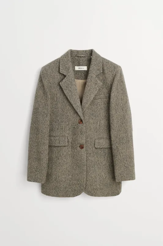 Joan blazer - Brown/Grey herringbone made by Skall Studio