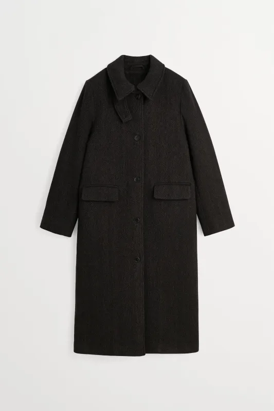 Ernest coat - Brown herringbone made by Skall Studio