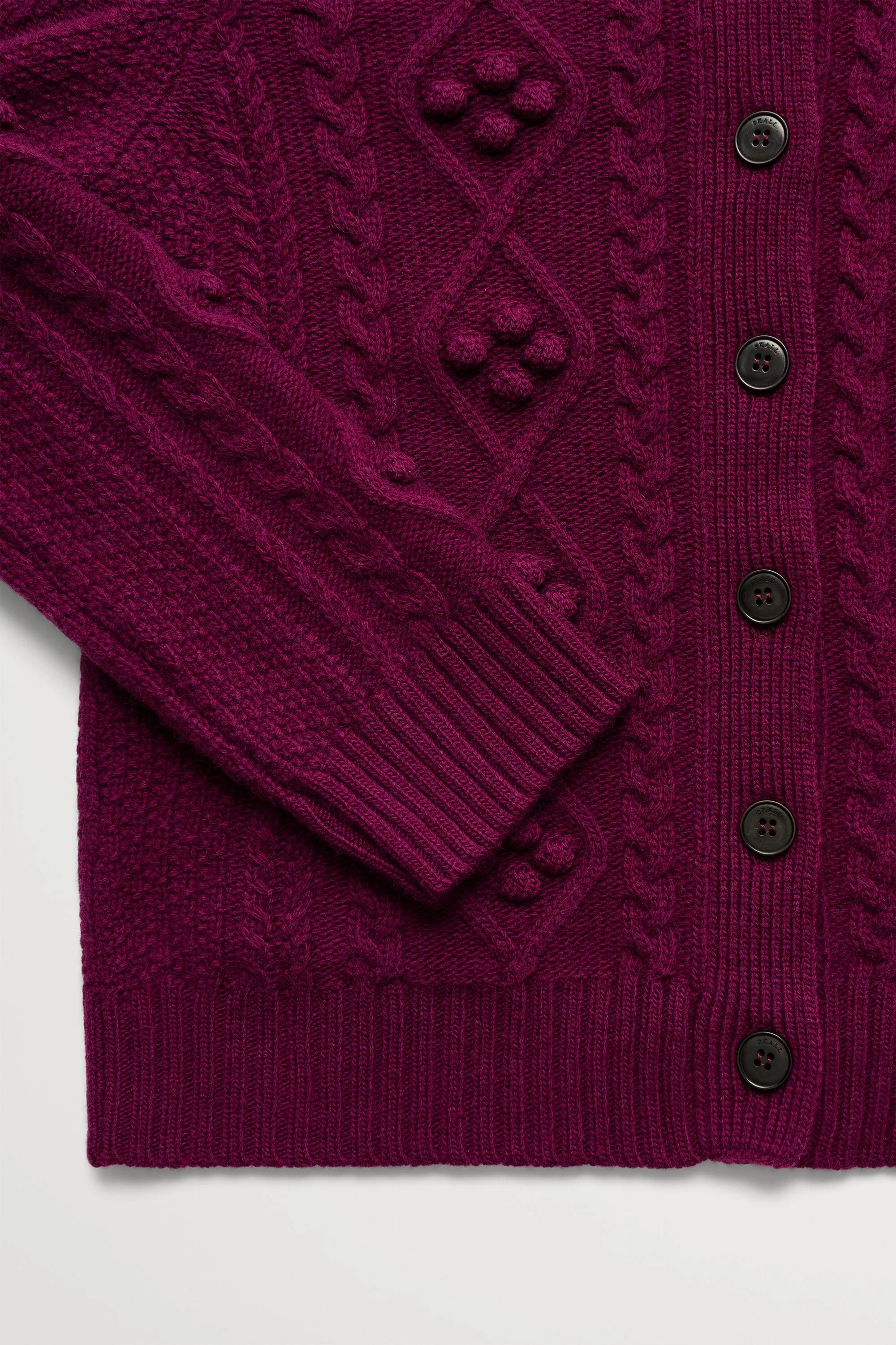 Alvilda cardigan - Dark berry sold by Skall Studio product image thumbnail 5