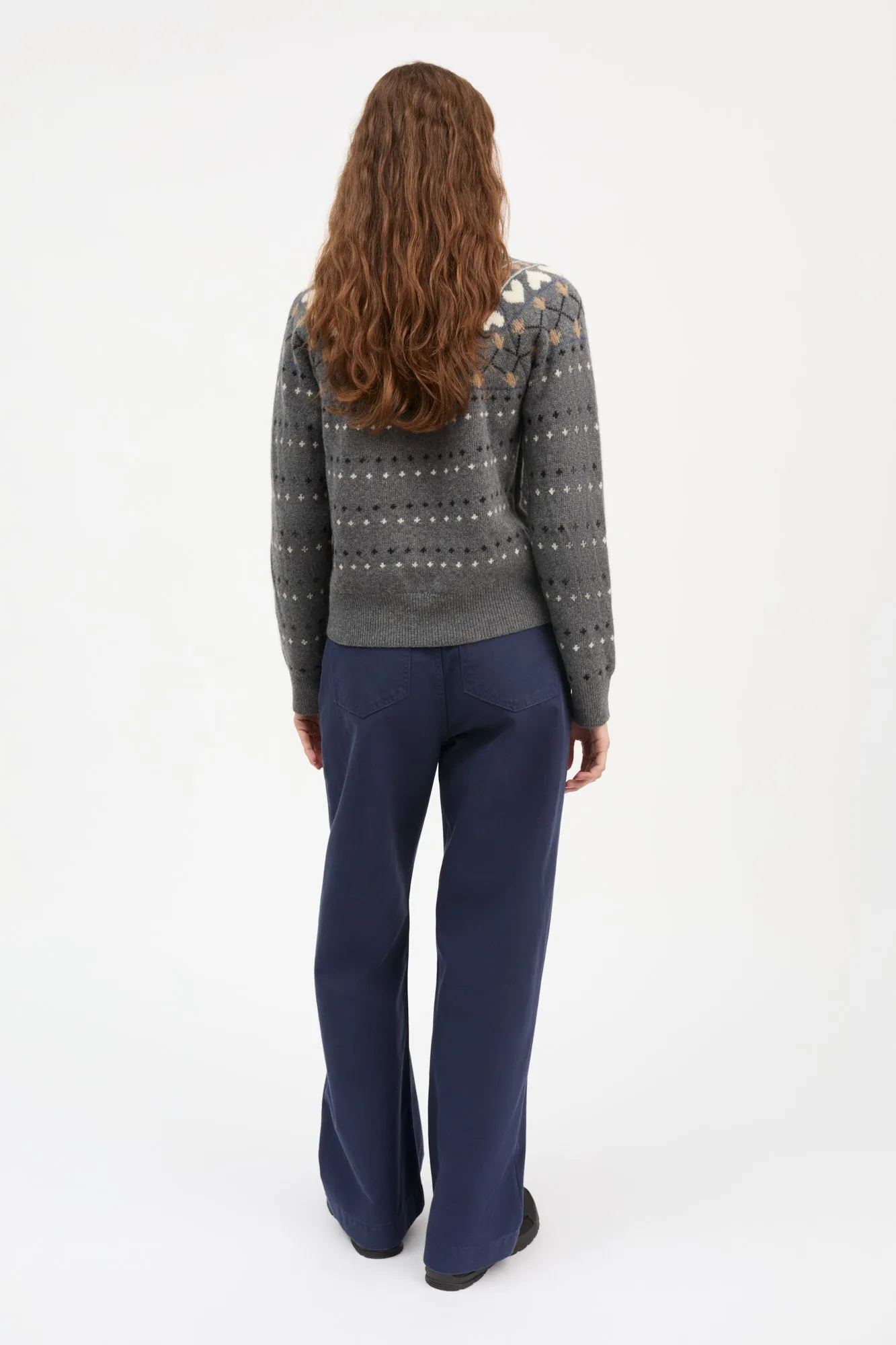 Misty jumper - Grey jacquard sold by Skall Studio product image thumbnail 4