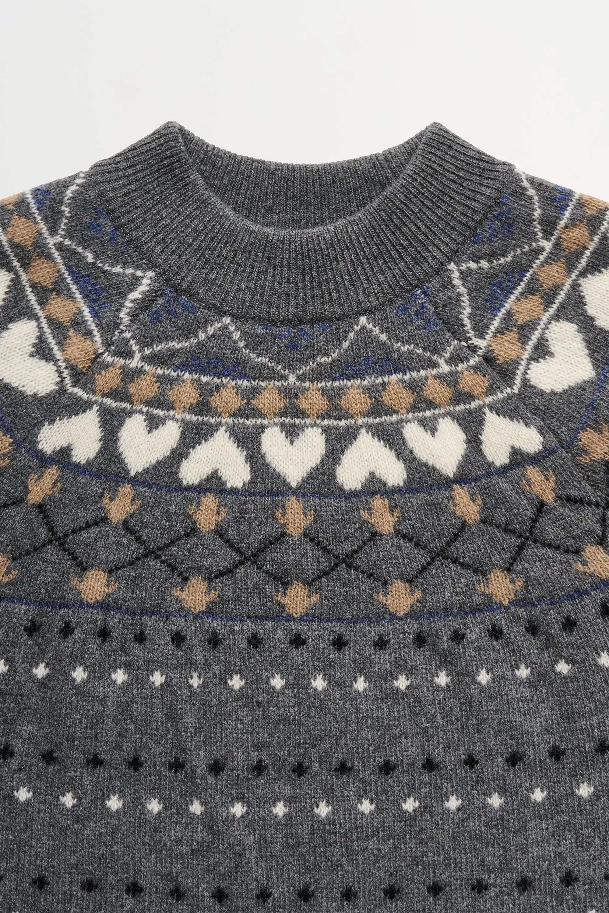 Misty jumper - Grey jacquard sold by Skall Studio product image thumbnail 5