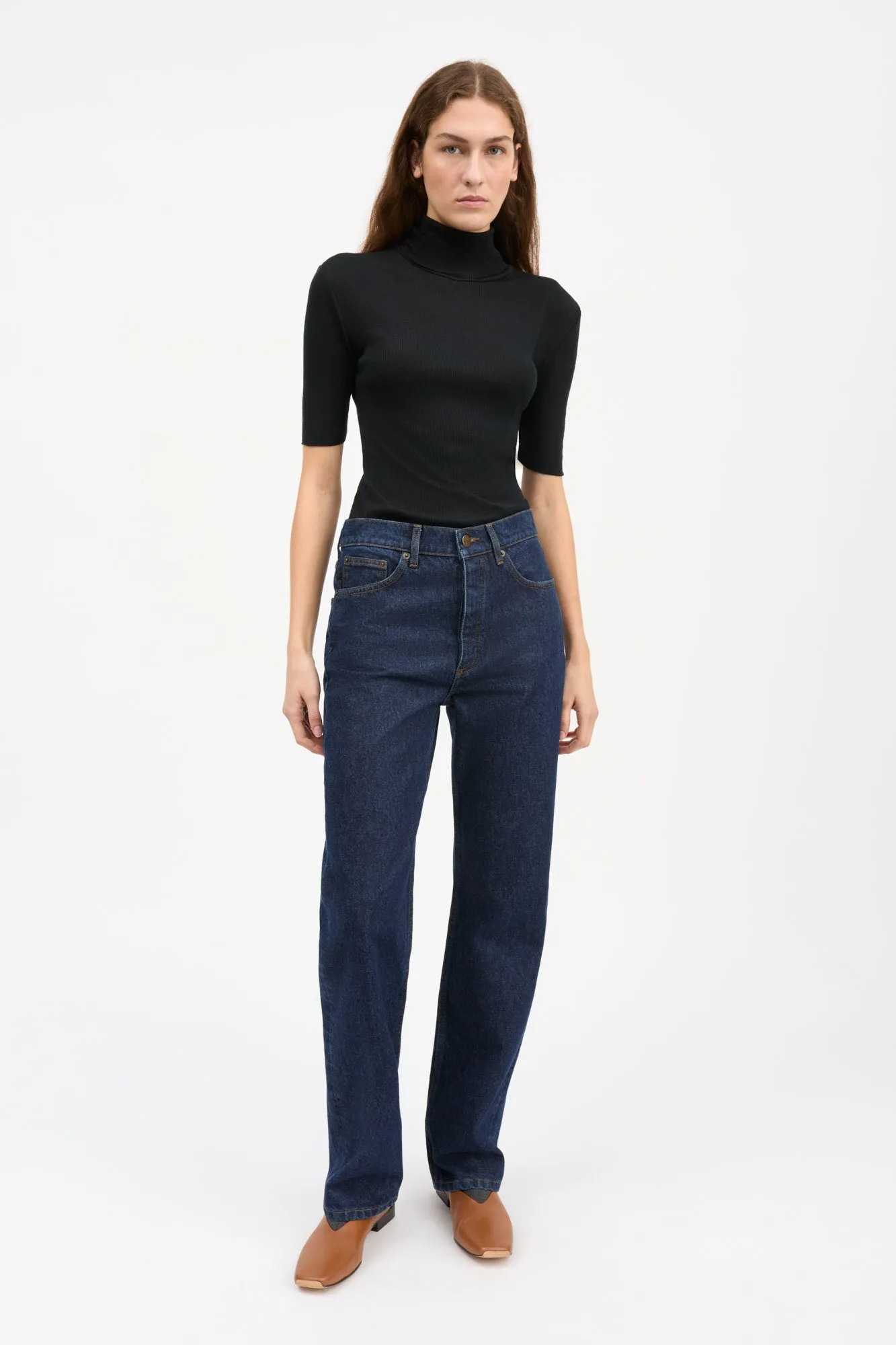 Amy t-neck tee - Black sold by Skall Studio product image thumbnail 3