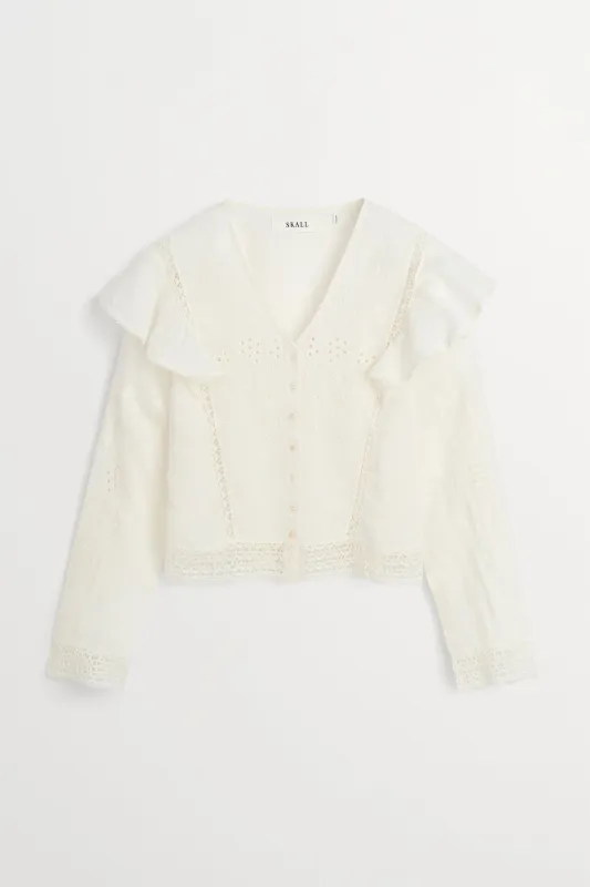 Velina blouse - Off white made by Skall Studio