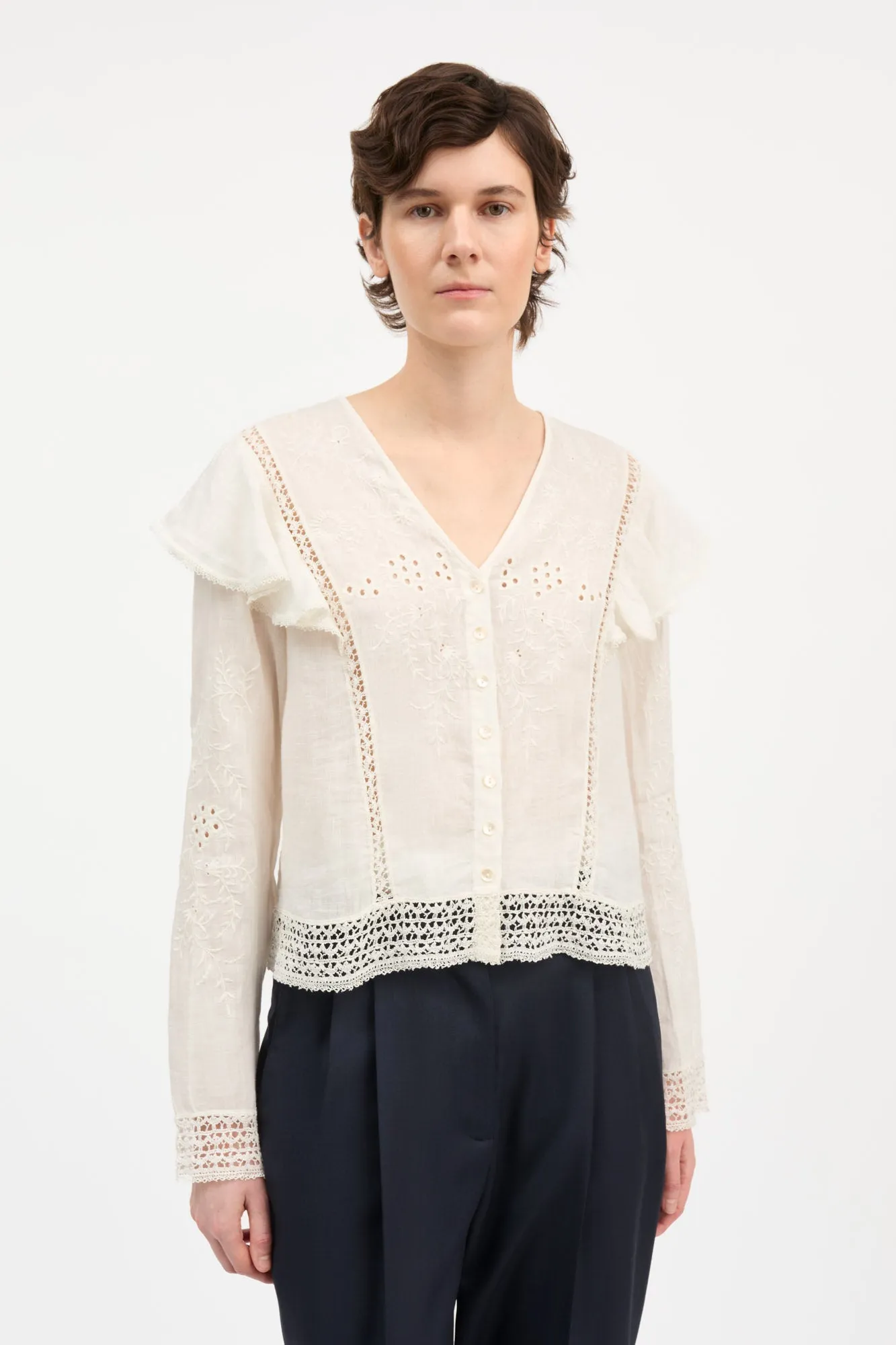 Velina blouse - Off white sold by Skall Studio product image thumbnail 2