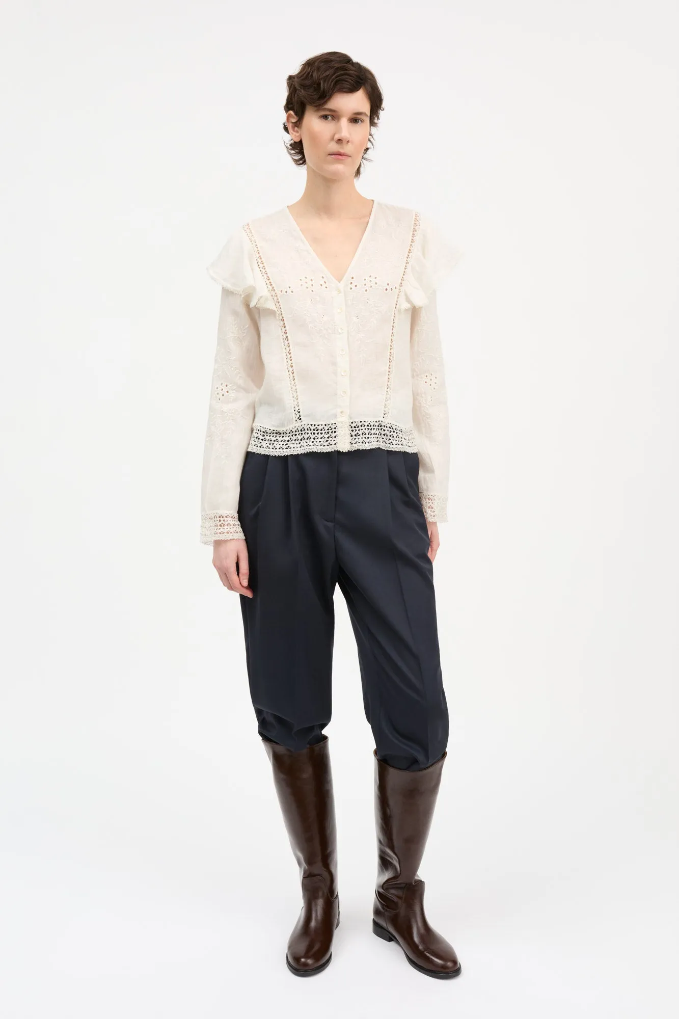 Velina blouse - Off white sold by Skall Studio product image thumbnail 3