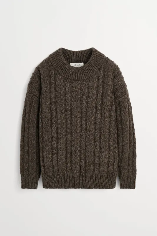 Ono jumper - Dark brown made by Skall Studio