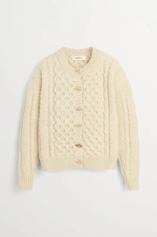 Lennox cardigan - Off white made by Skall Studio