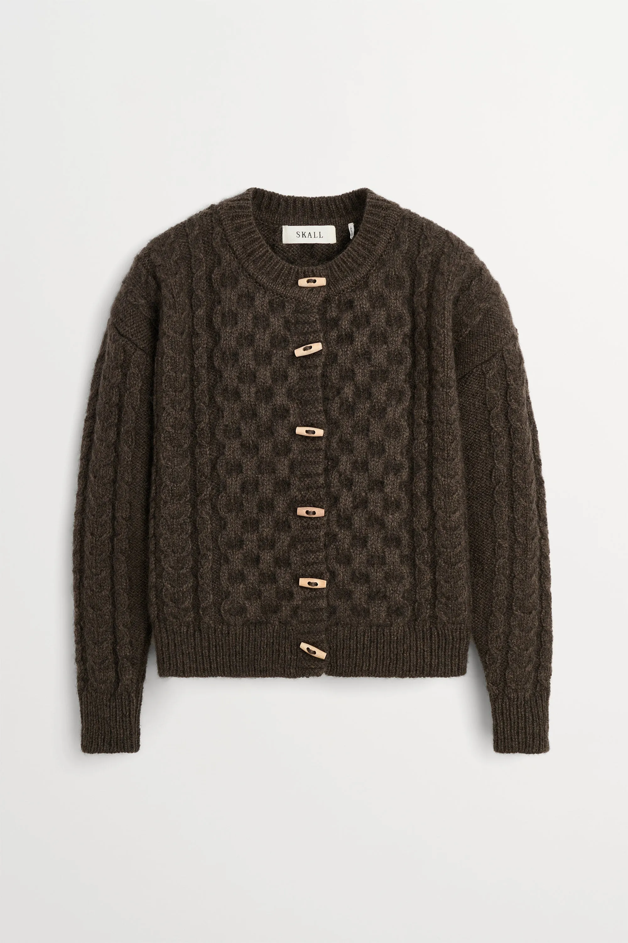 Lennox cardigan - Dark brown sold by Skall Studio