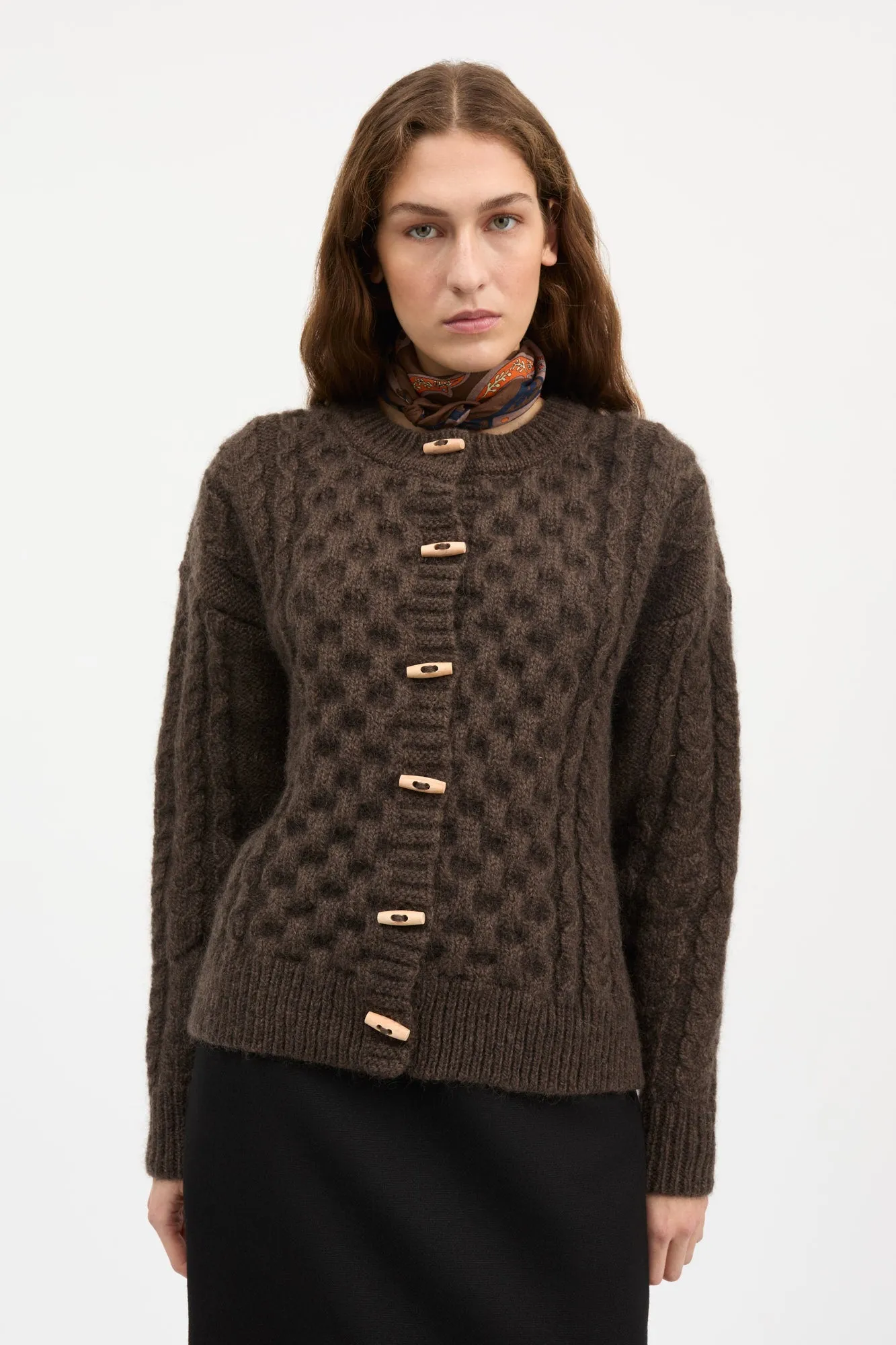 Lennox cardigan - Dark brown sold by Skall Studio product image thumbnail 2