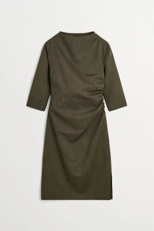 Stella dress - Green branch made by Skall Studio