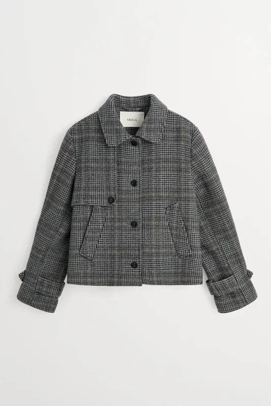 Harriet jacket - Grey check made by Skall Studio