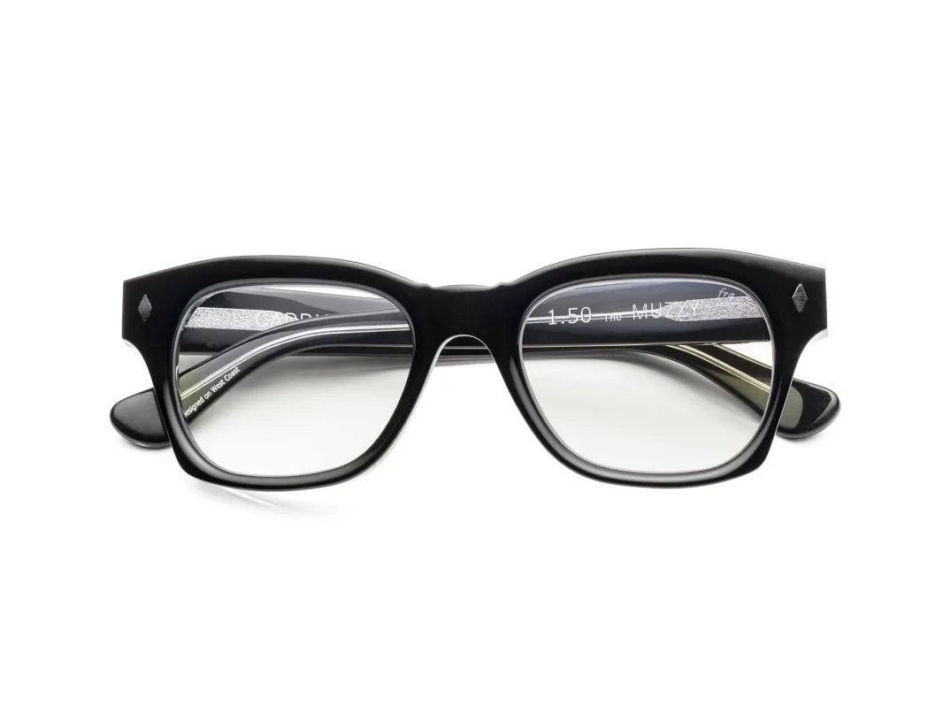 Muzzy | Custom Reading Glasses made by Caddis