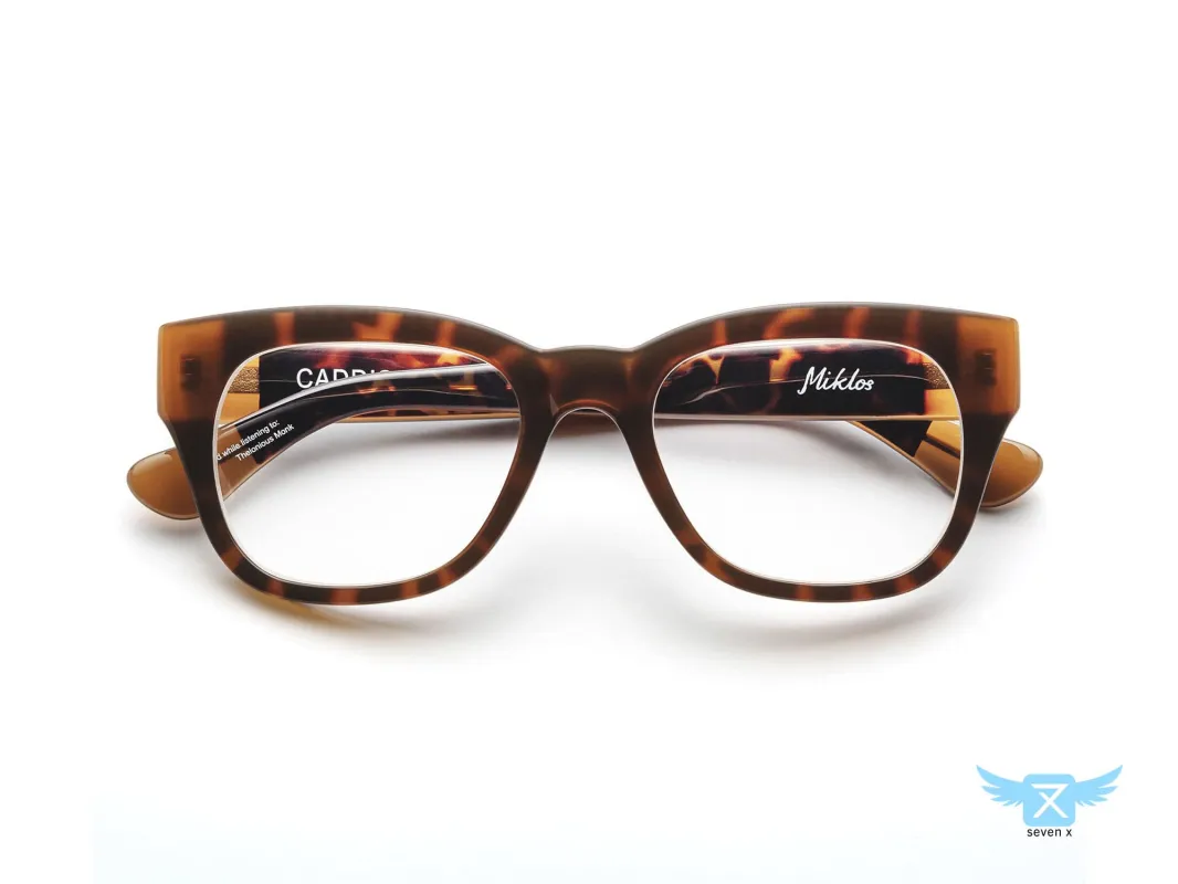Miklos 7X | Custom Light Responsive Reading Glasses made by Caddis