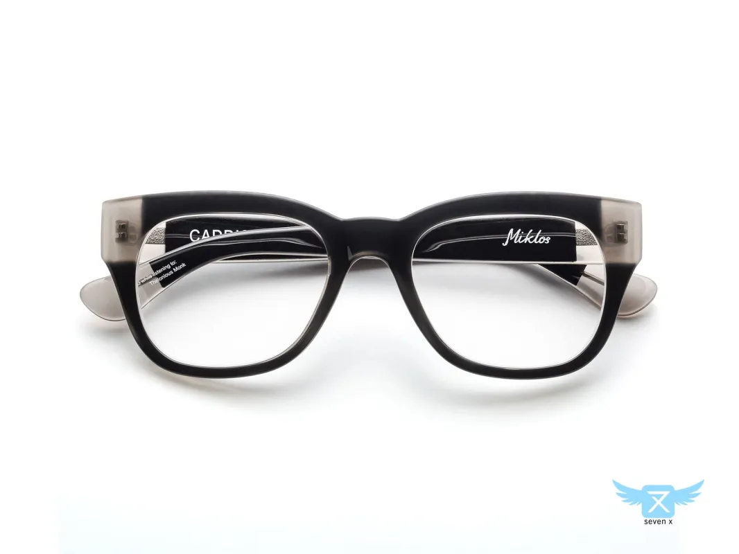 Miklos 7X | Custom Light Responsive Progressive Glasses made by Caddis