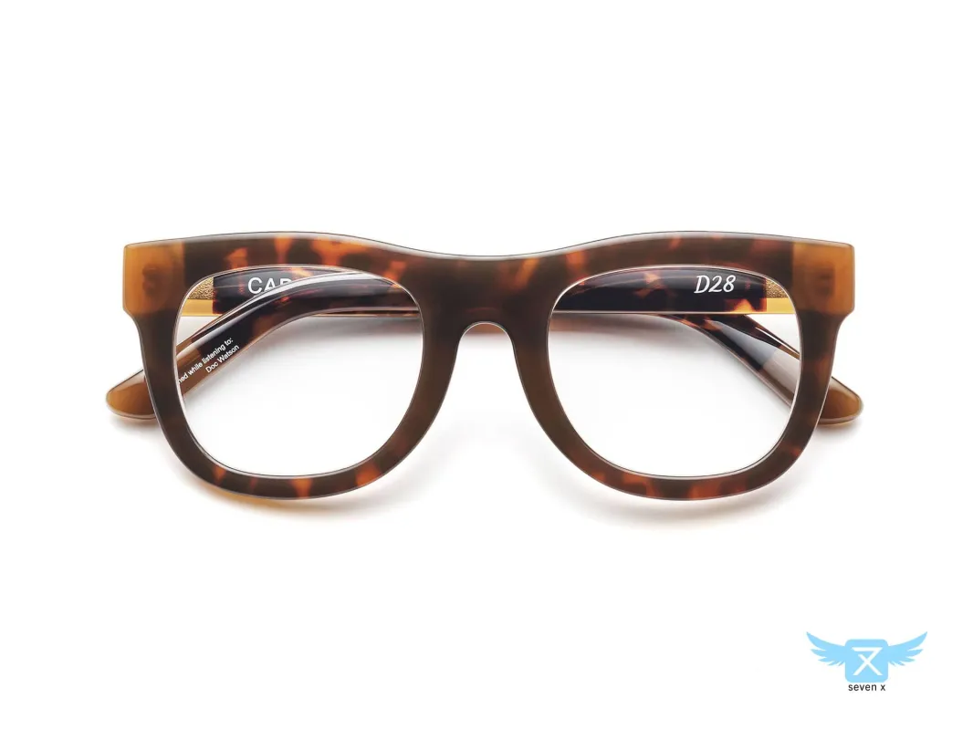 D28 7X | Custom Light Responsive Reading Glasses made by Caddis