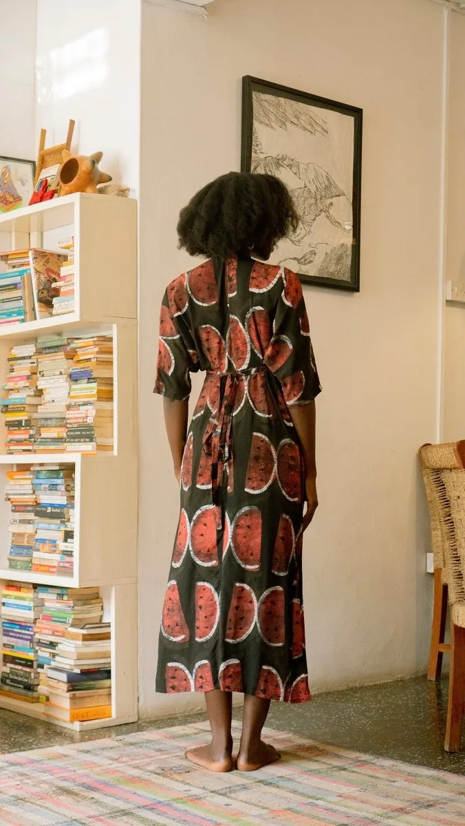 Letsa Dress in Sandia sold by Osei-Duro product image thumbnail 4