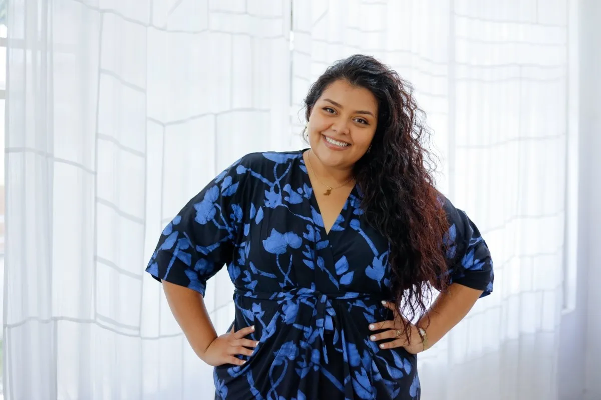 Letsa Dress in Night Moves sold by Osei-Duro product image thumbnail 4