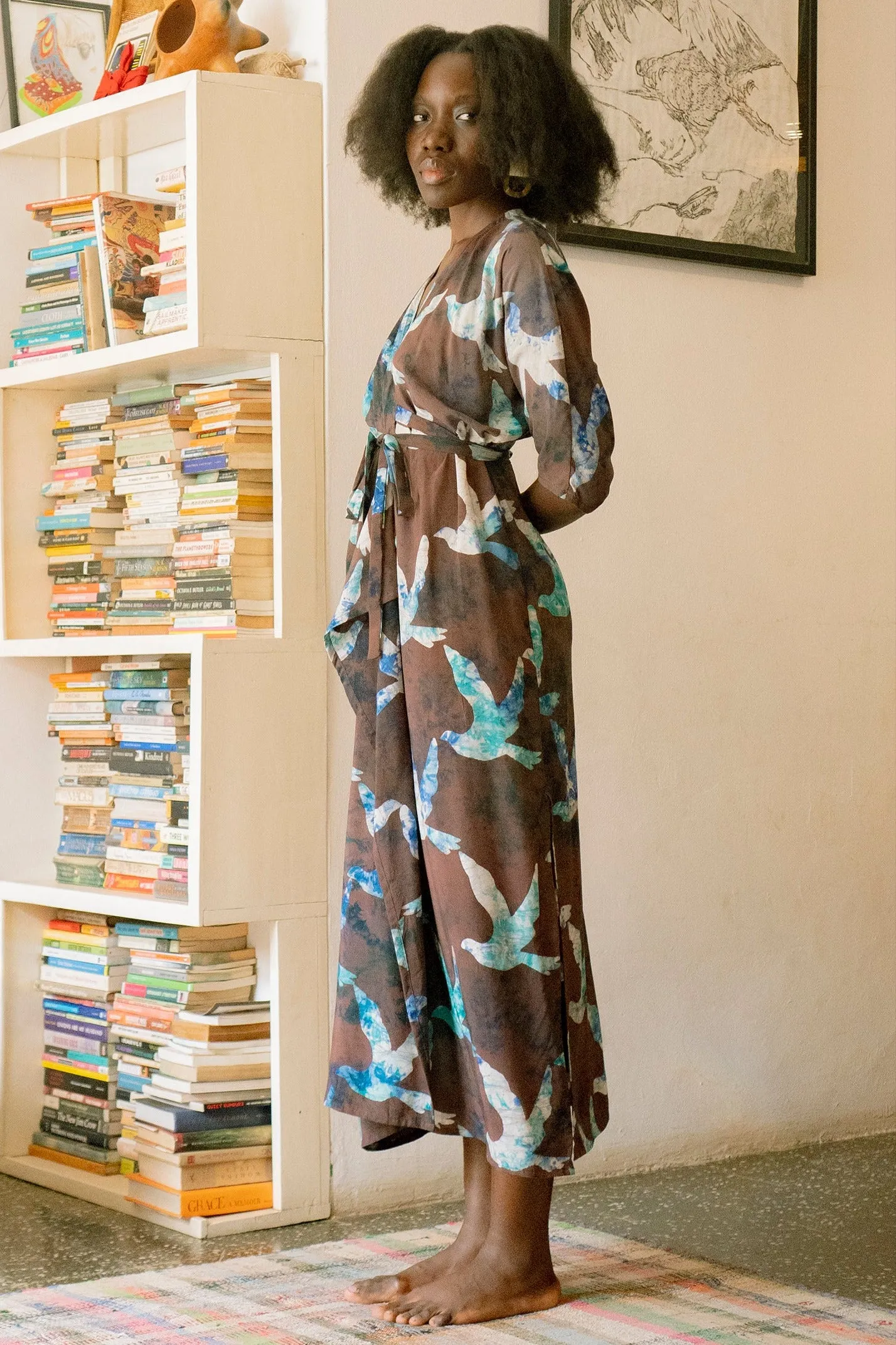 Letsa Dress in Colombe sold by Osei-Duro product image thumbnail 3