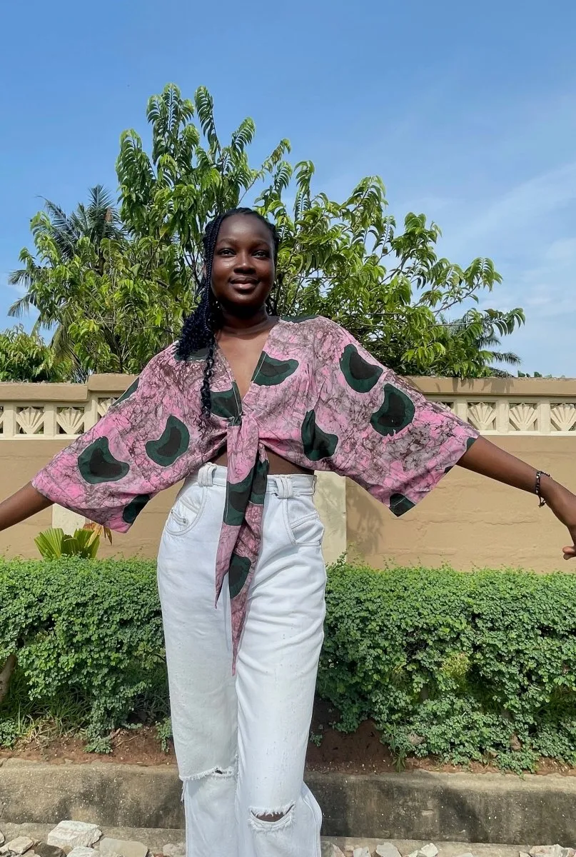 Epo Tie Top in Tunnel of Love sold by Osei-Duro product image thumbnail 5