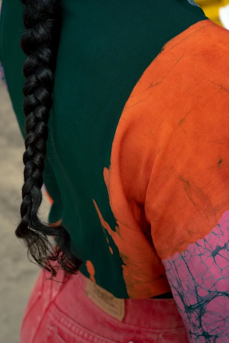 Epo Tie Top in Carmine sold by Osei-Duro product image thumbnail 3