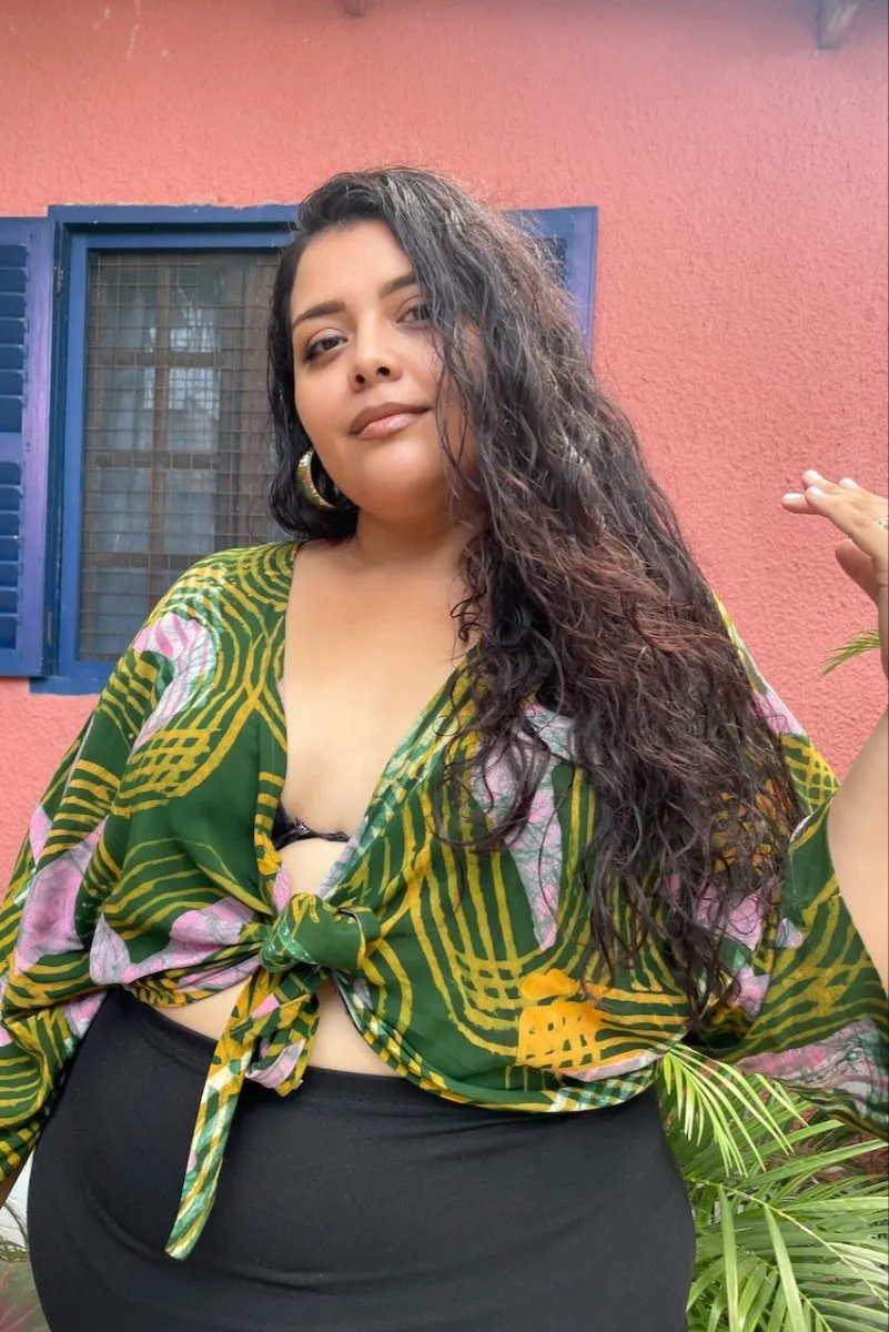 Epo Tie Top in Waters sold by Osei-Duro product image thumbnail 2