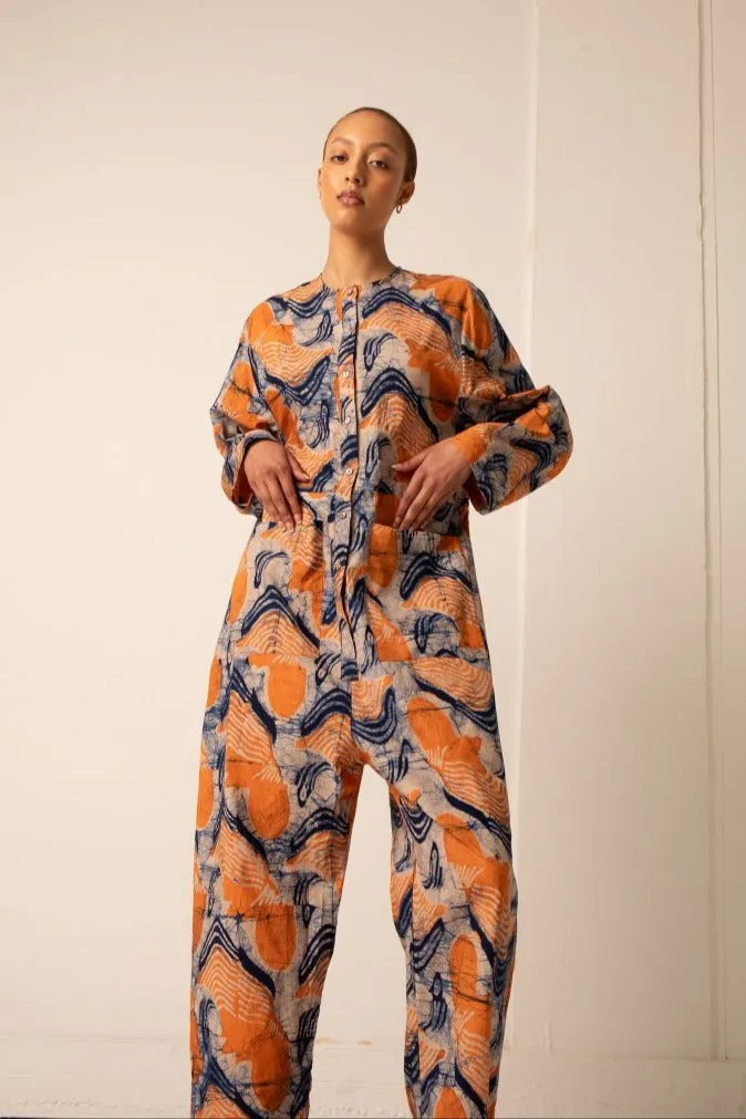 Field Jumpsuit in Bergamot sold by Osei-Duro