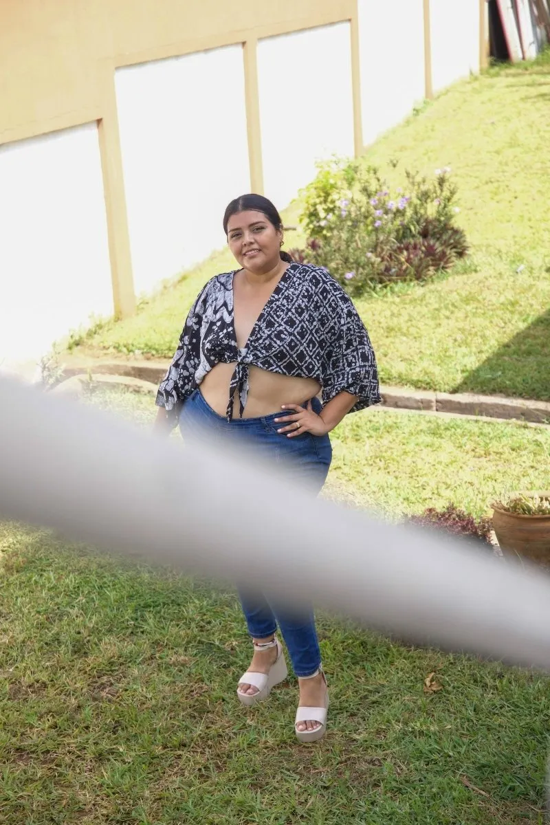 Epo Tie Top in 2 Party System sold by Osei-Duro product image thumbnail 5