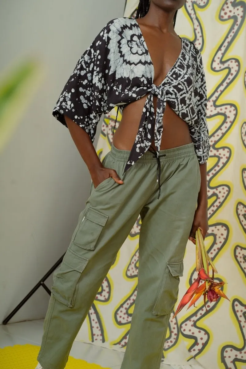 Epo Tie Top in 2 Party System sold by Osei-Duro product image thumbnail 3