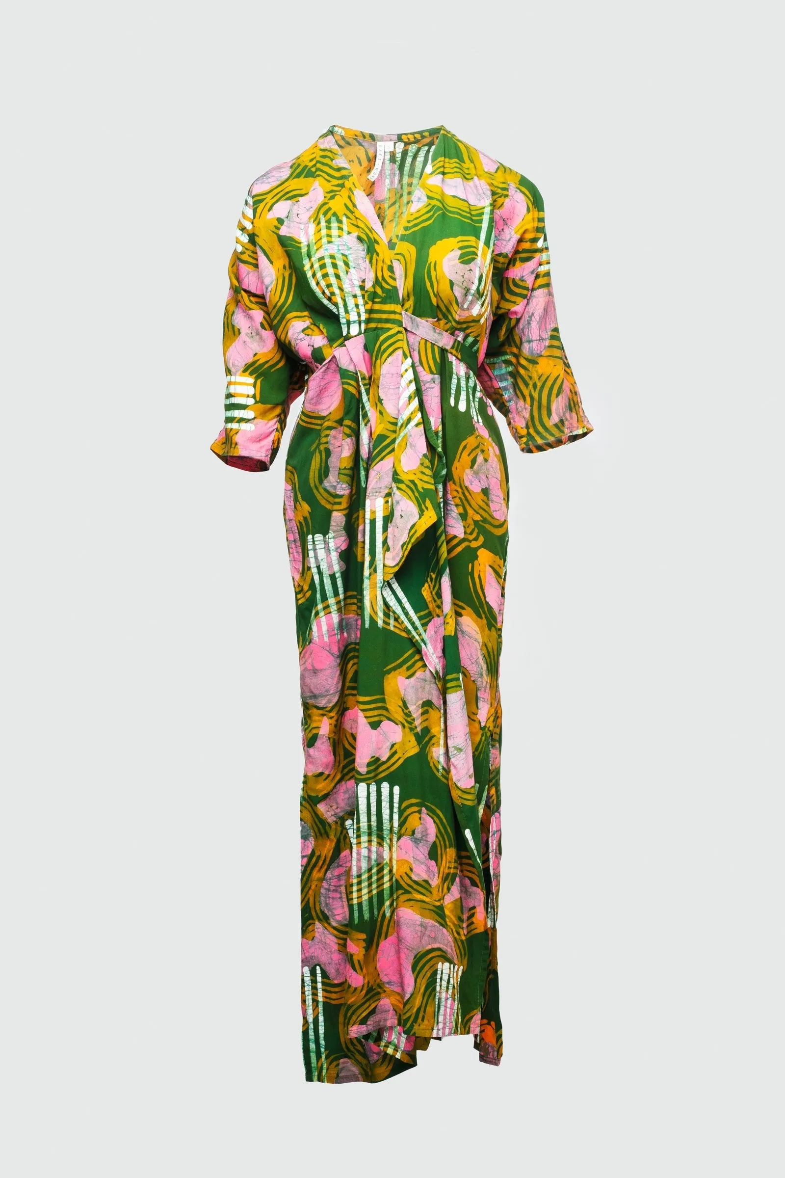 Letsa Wrap Dress in Waters sold by Osei-Duro product image thumbnail 4