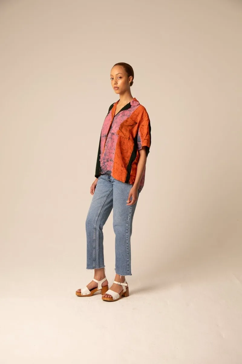 Holiday Shirt in Carmine sold by Osei-Duro product image thumbnail 5