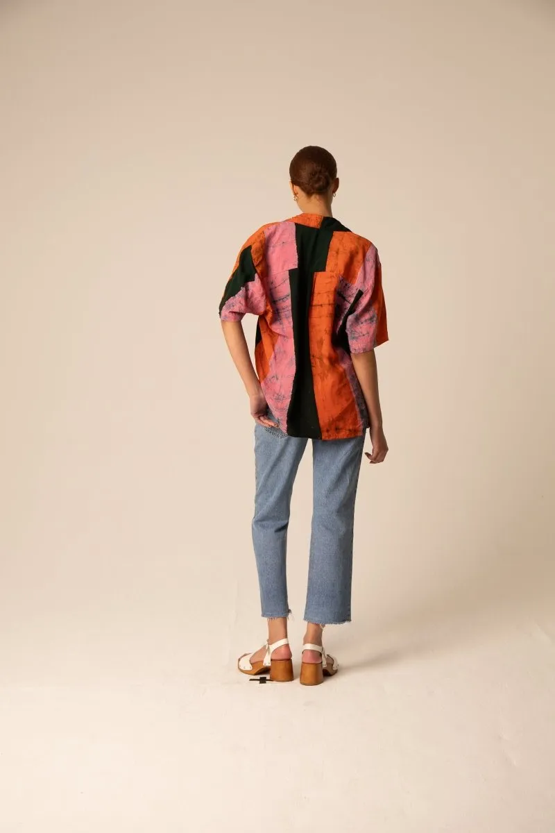 Holiday Shirt in Carmine sold by Osei-Duro product image thumbnail 3