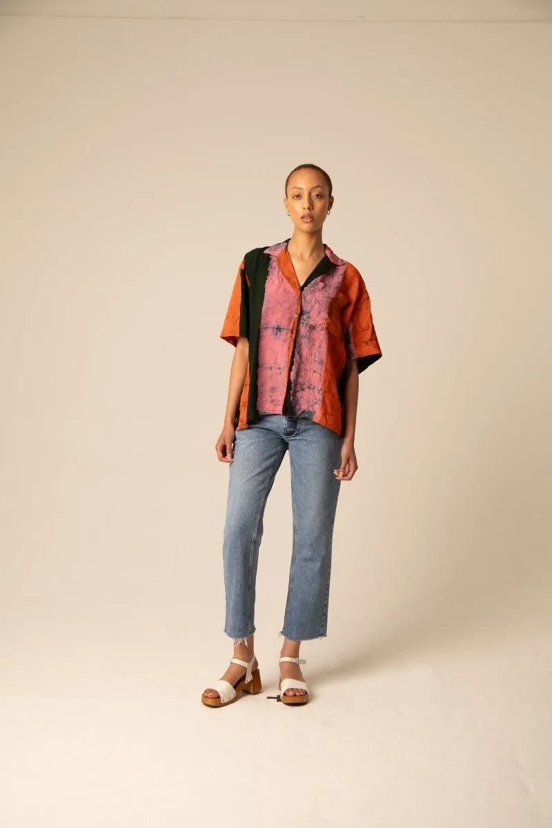 Holiday Shirt in Carmine sold by Osei-Duro product image thumbnail 4