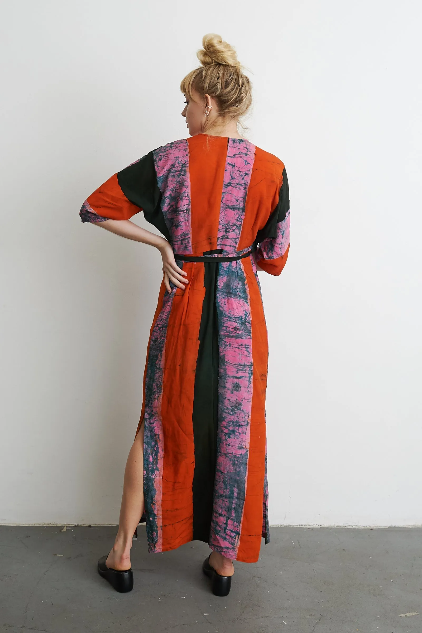 Letsa Wrap Dress in Carmine sold by Osei-Duro product image thumbnail 4