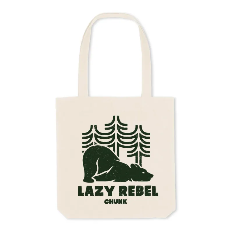 Lazy Rebel Natural Tote Bag sold by Chunk
