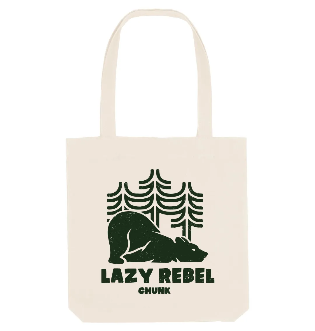 Lazy Rebel Natural Tote Bag sold by Chunk product image thumbnail 3