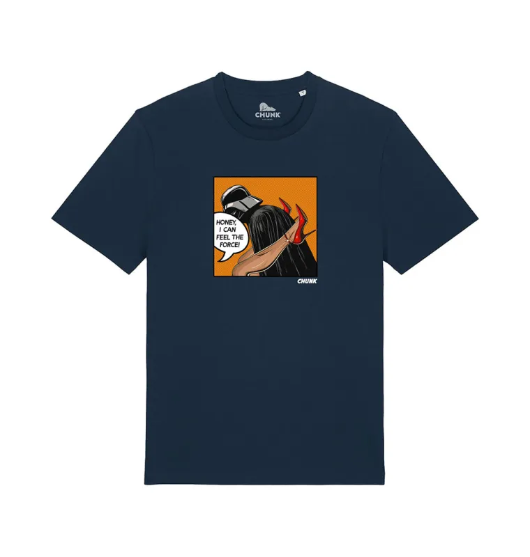 Feel The Force Navy T-Shirt Plus sold by Chunk