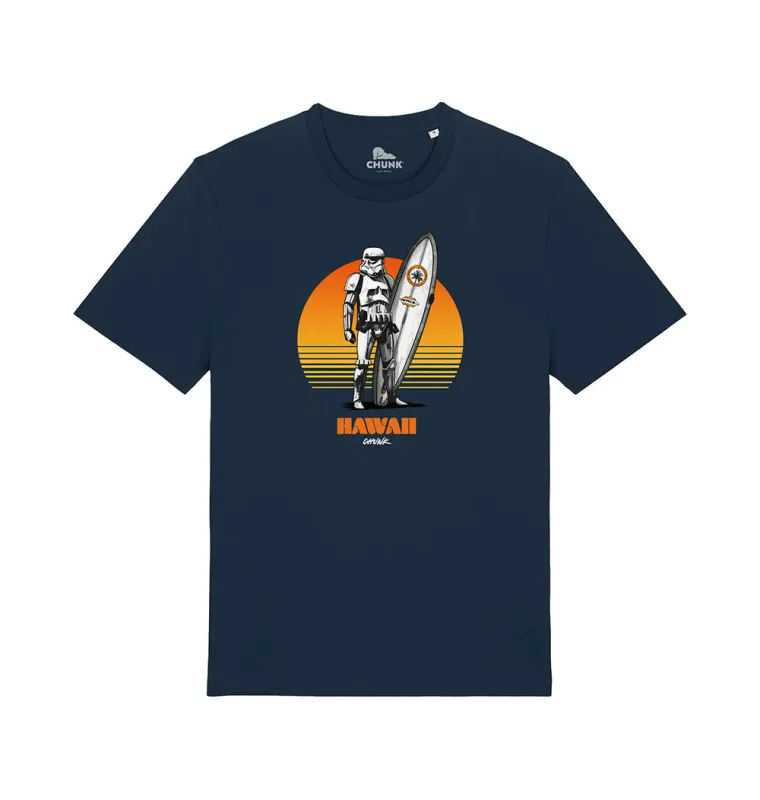Hawaii Surfer Navy T-Shirt Plus sold by Chunk