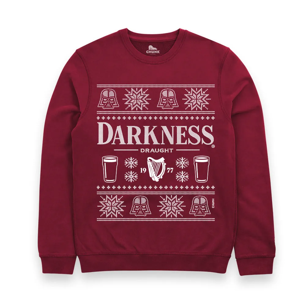 Xmas Darkness Cherry Red Sweatshirt sold by Chunk