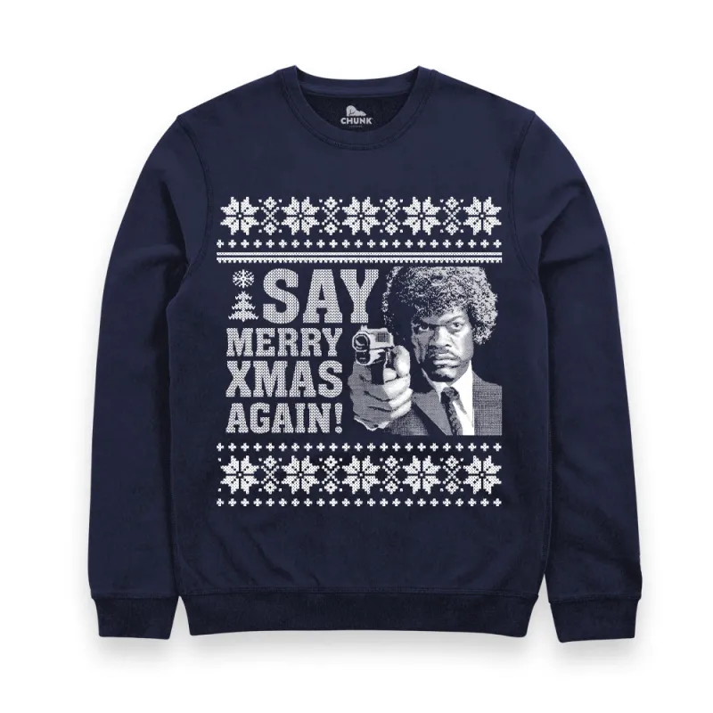 Pulp Xmas Navy Sweatshirt sold by Chunk