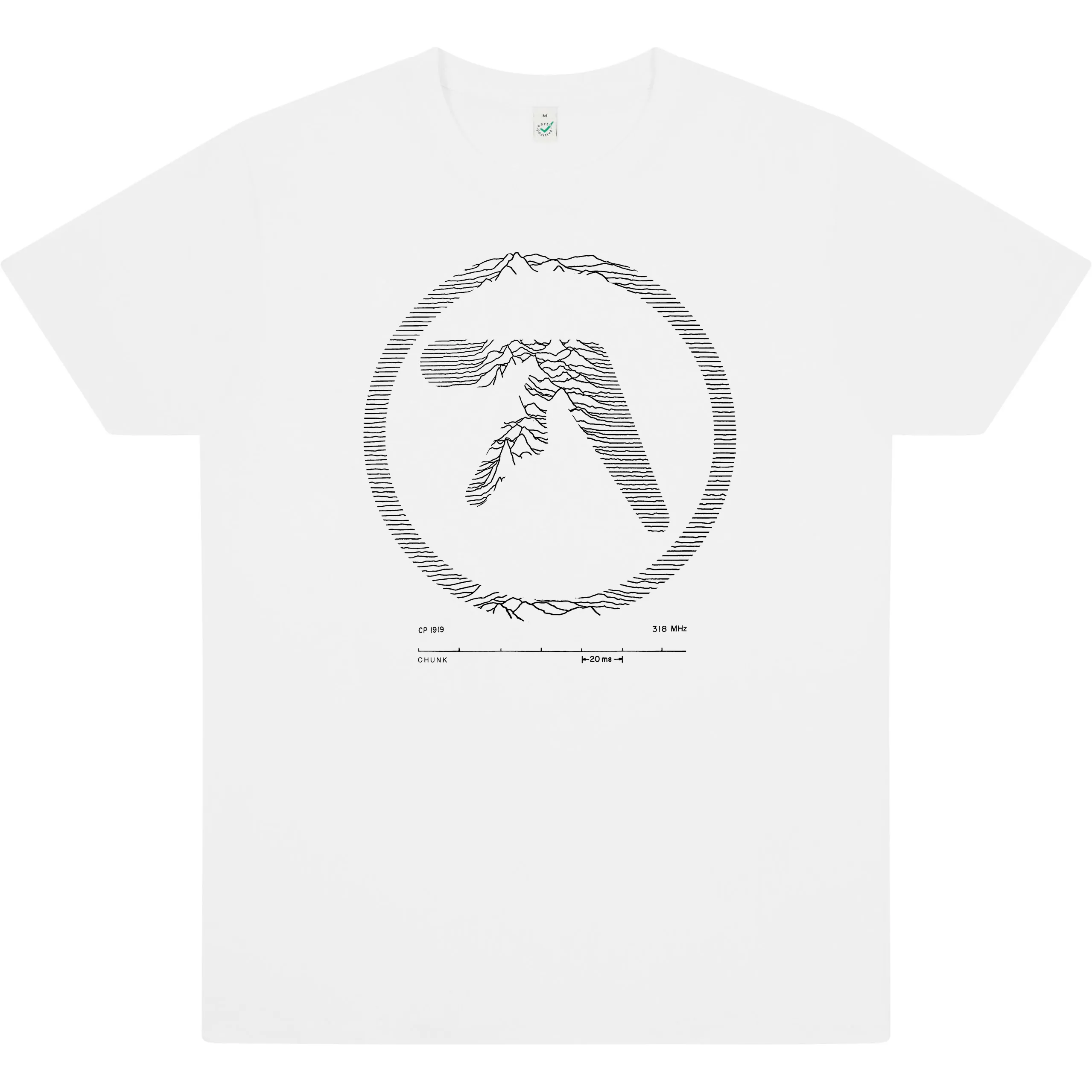 Pulsar White T-Shirt sold by Chunk product image thumbnail 3