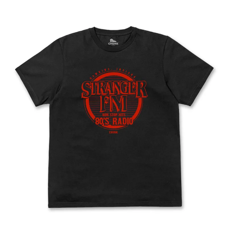 Stranger FM Black T-Shirt sold by Chunk